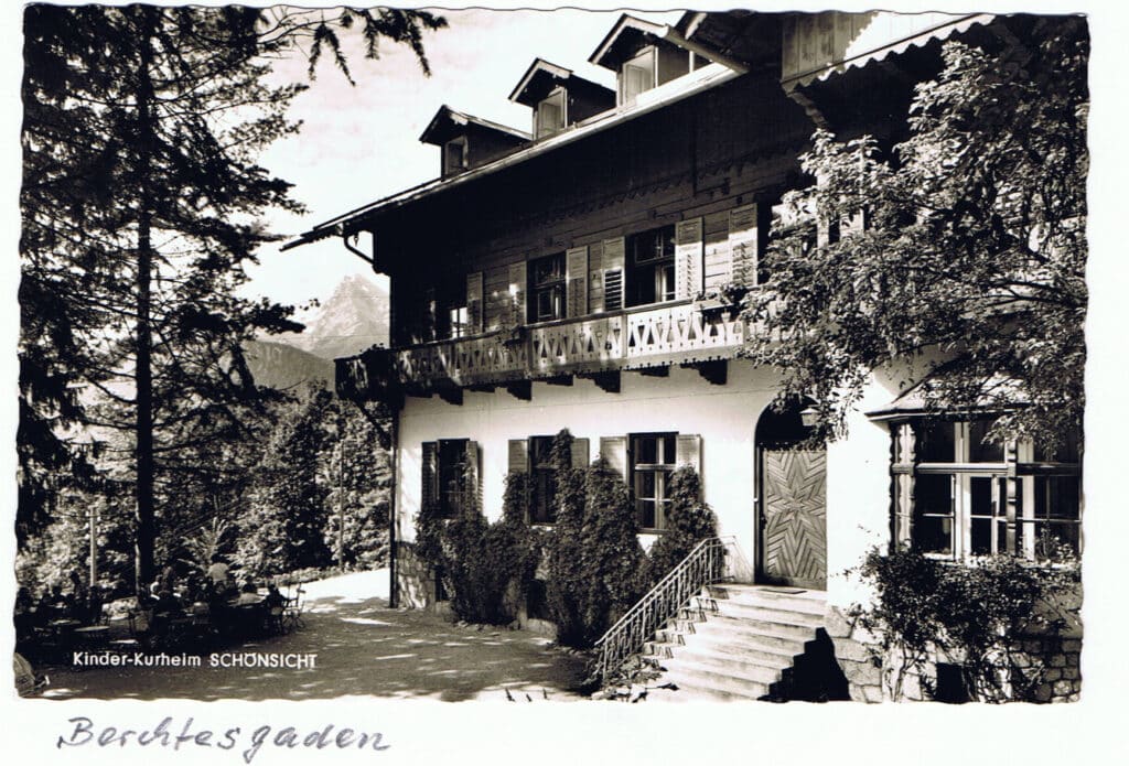 Historische Aufnahme des Kinder-Kurheims Schönsicht von 1957