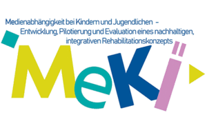 Logo des Projekts MeKi zur Medienabhängigkeit bei Kindern und Jugendlichen