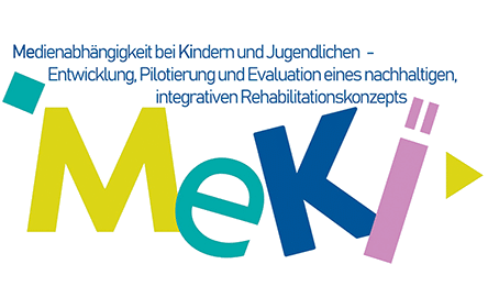 Logo des Projekts MeKi zur Medienabhängigkeit bei Kindern und Jugendlichen